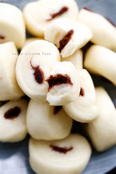 Mini Sweet Bean Paste Buns | China Sichuan Food