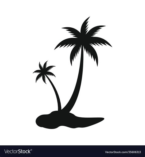 Coconut tree icon design template isolated Vector Image