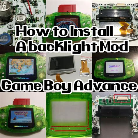 Gameboy Advance Backlight Screen Mod | Helpful Guide with Pictures!