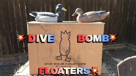 Dive Bomb Floating Mallard Decoys - YouTube