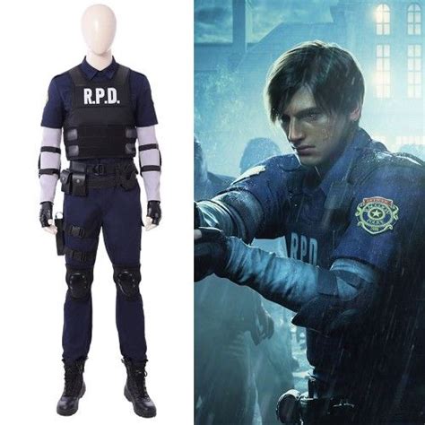 Resident Evil 2 Remake Cosplay Leon R.P.D. Suit Cosplay Costume Top Level | Resident evil, Leon ...