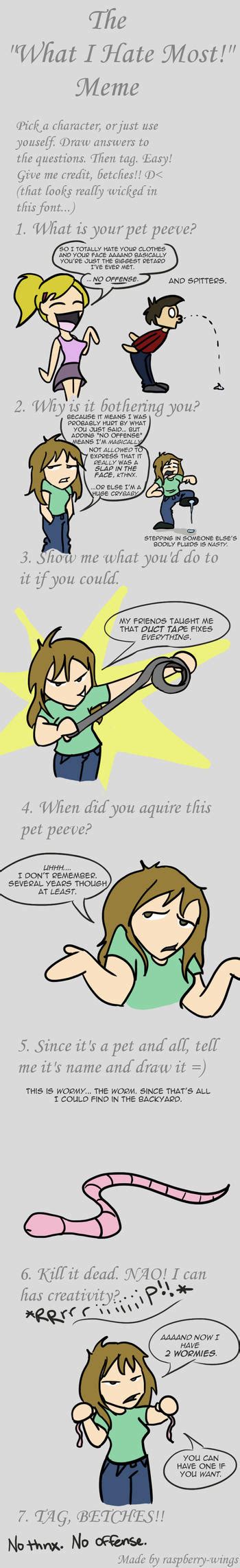 Pet Peeve Meme by Aaron-Smiley on DeviantArt