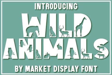 Wild Animals Font by Doodle Alphabet · Creative Fabrica