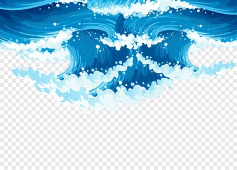 Free download | Desktop Wind wave Sea, wave, blue, cloud png | PNGEgg