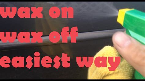 How to wax your car easiest and fastest way as possible. - YouTube