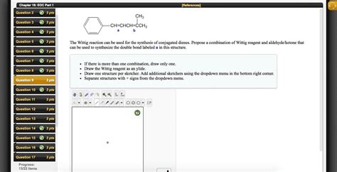 SOLVED: ' The Wittig reaction can be used for the synthesis of ...