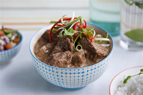 Indonesian beef and coconut curry with fragrant rice - Irish Beef