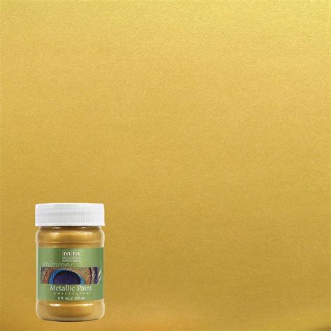 Modern Masters 6 oz. Rich Gold Metallic Interior/Exterior Paint-ME70106 ...