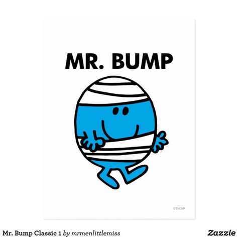 Mr. Bump Classic 1 Postcard | Zazzle.com | Fathers day cards, Postcard, Colorful prints