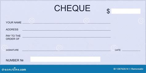 Control O Chèque-cadeaux De Banco En Blanco Plantilla Del Talonario De Cheques Del Diseño ...