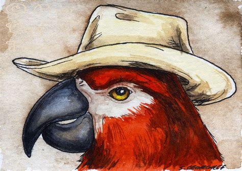 The Cuban Macaw No 69 of 100 Series Signed Watercolor - Etsy