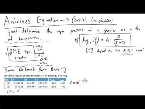 Antoine Equation Formula - RonaldknoeBurton