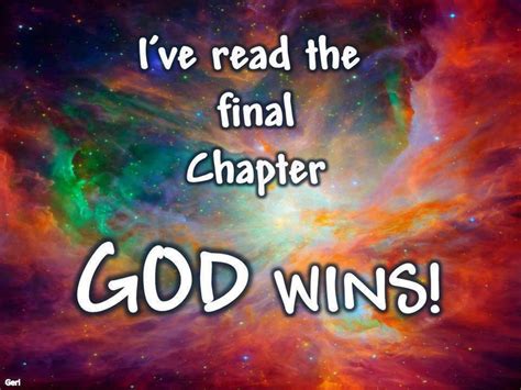 God wins! | Inspirational words, Inspirational quotes, Scripture verses