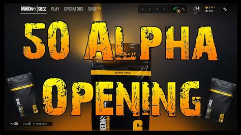 50 Alpha Pack Opening - Rainbow Six Siege - YouTube