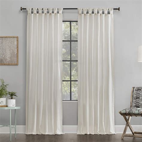 Amazon.com: Archaeo Washed 100% Cotton Twist Tab Curtain, 52" x 108" Panel, Ivory: Home & Kitchen