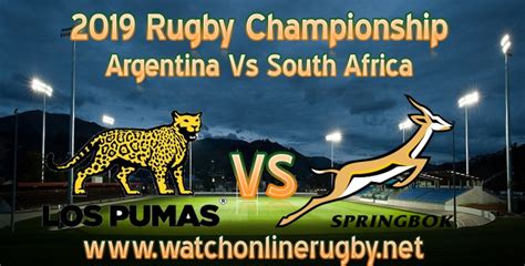 2019 Argentina Vs South Africa Rugby Live Stream