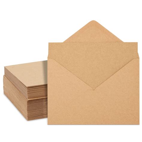 Buy A7 Envelopes and Cards - 50-Count A7 Invitation Envelopes and 50-Count 5 x 7 Flat Cards ...