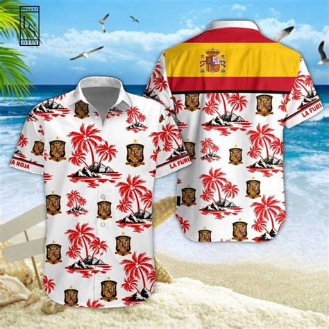 Spain La Roja National Football Team Hawaiian Shirt - HomeFavo