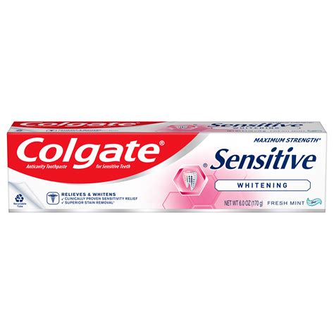 Colgate Sensitive Whitening Toothpaste, Sensitive Teeth Toothpaste ...