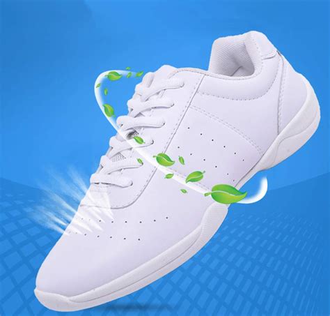 DADAWEN Adult & Youth White Cheerleading Shoe Athletic Sport Training ...