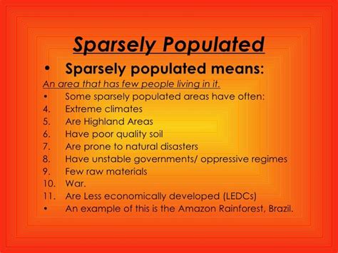 😎 Examples of sparsely populated areas. Sparsely Populated World ...