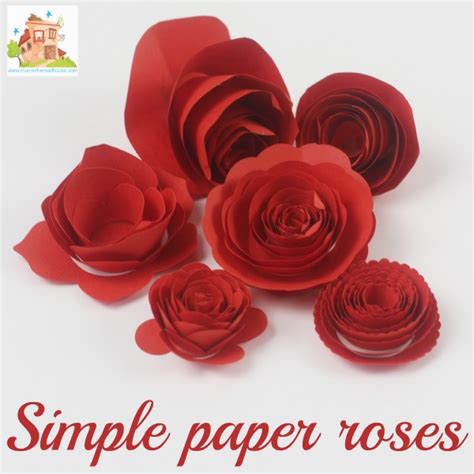 How to Make Simple Paper Roses | Easy DIY Craft Tutorial | Mum In The Madhouse