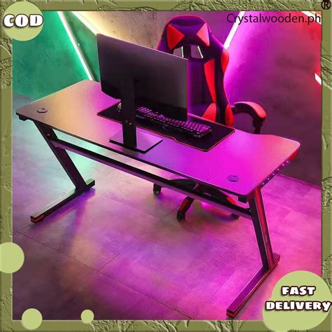 COD 120CM Gaming table Computer table for desktop Study Table Office Desk Simple Laptop | Shopee ...
