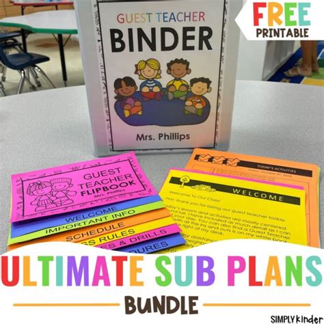 Ultimate Sub Plans Bundle - Simply Kinder