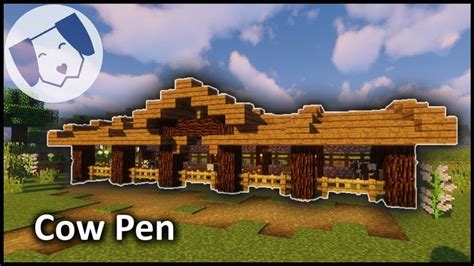 Minecraft: Fast and Easy Cow (Animal) Pen Tutorial! | Minecraft farm, Minecraft stables, Easy ...