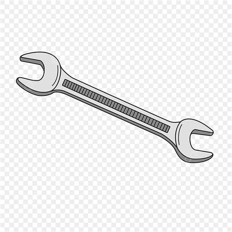 Wrench Tool Clipart Hd PNG, Double Ended Wrench Tool Clipart, Tools Clipart, Tool, Clipart PNG ...