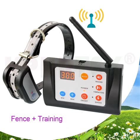 Wireless Electronic Dog Fence System With Remote Dog Training Collar ...