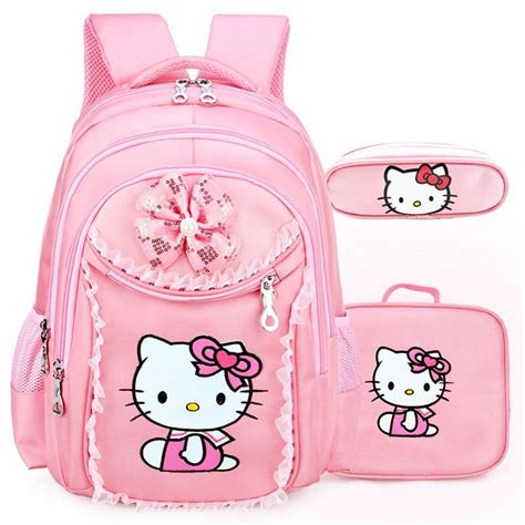 Hello Kitty Collectibles Cute Pink Hello Kitty Backpack Kids Children Kindy Childcare School Bag ...