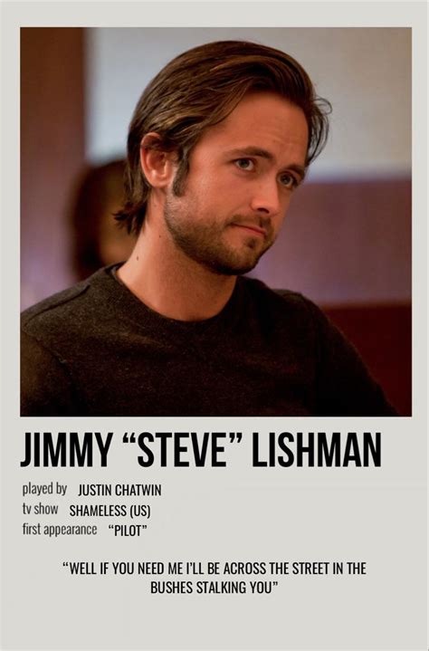 minimal polaroid character poster for jimmy steve from shameless us Shameless Movie, Shameless ...