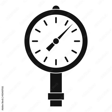 Manometer or pressure gauge icon simple เวกเตอร์สต็อก | Adobe Stock