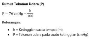 Cara Menghitung Tekanan Udara Jika Diketahui Ketinggian Suatu Tempat – idschool.net