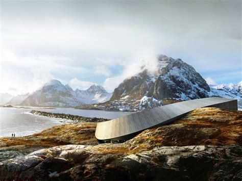 Snøhetta Unveils Serpentine Lofoten Opera Hotel for a Secluded Norwegian Island | Inhabitat ...