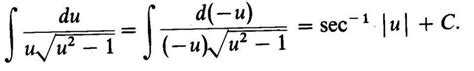 Derivative of inverse secant