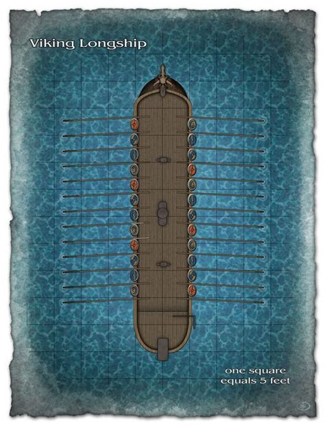 Longship | Dnd world map, Dungeon maps, Map layout