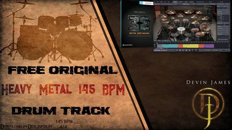 Free Original Heavy Metal Drum Track - 145 BPM (FREE DOWNLOAD) - YouTube