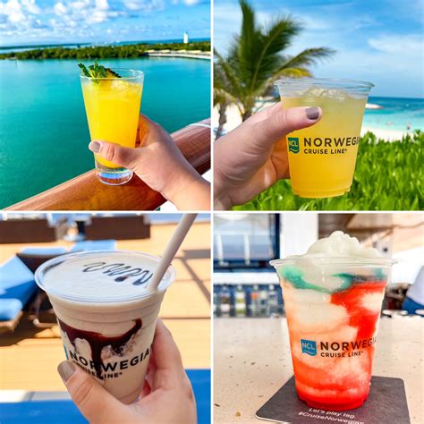 Norwegian Cruise Line Standard Drinks Menu & Packages - Updated 2023! — Freestyle Travelers