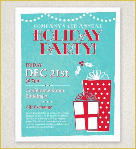 Free Christmas Flyer Design Templates Of Christmas Party Flyer Template Royalty Free Vector ...
