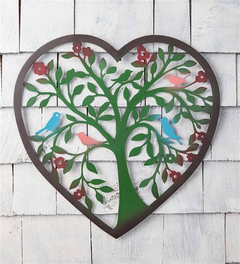 Our Heart Tree Wall Art adds uplifting style indoors or out with its upbeat color and meaning ...