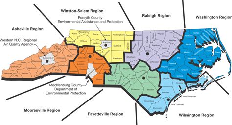 NC DEQ: Maps of DAQ Regulated Facilities