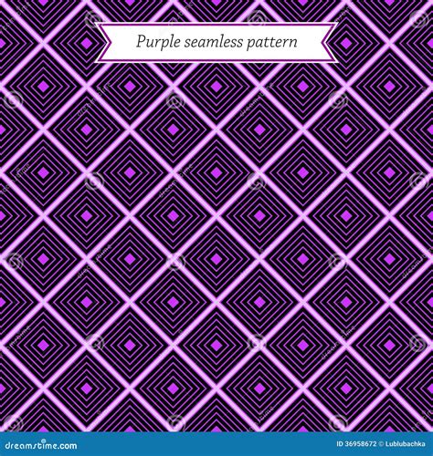 Geometric Purple Seamless Pattern Stock Vector - Illustration of backdrop, effect: 36958672