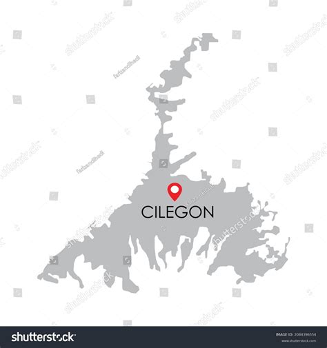 Map Cilegon City Banten Province Indonesia Stock Vector (Royalty Free) 2084396554 | Shutterstock