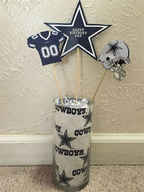 Dallas Cowboys Party Centerpieces