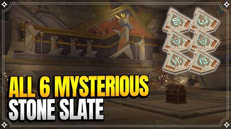 All 6 Mysterious Stone Slate Locations + 2 Precious Chest | World ...