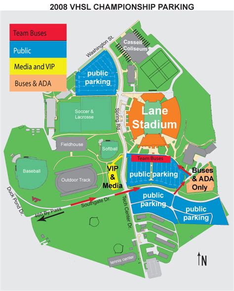 Virginia Tech Football Parking Map | Virginia Map