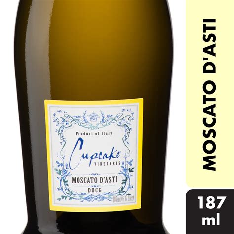 Cupcake® Vineyards Moscato d' Asti Sparkling Wine - 187ml, 2020, Italy - Walmart.com