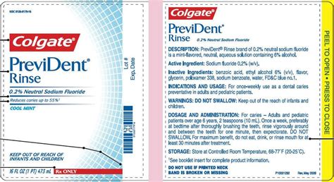 PreviDent Oral Rinse: Prevident 5000, Colgate Prevident Oral Rinse